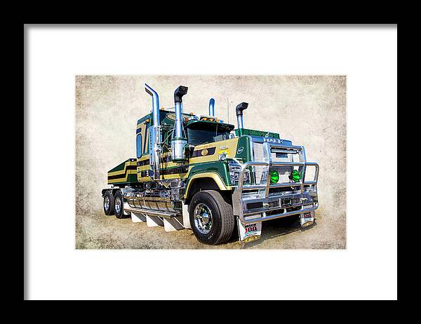 Truck Framed Print featuring the photograph Bicentennial Mack by Keith Hawley