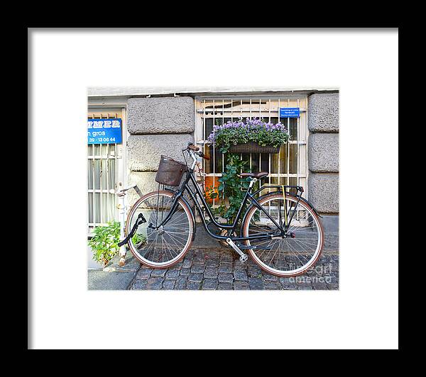Bicycle Framed Print featuring the photograph Bicycle Parking Prohibited by Catherine Sherman