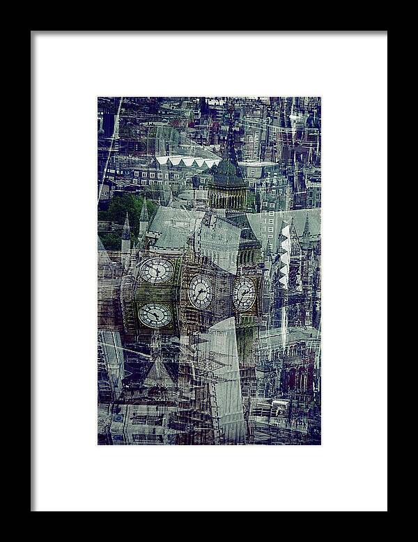 London Clock Tower Framed Print featuring the photograph Big Ben Patterns by Karen McKenzie McAdoo