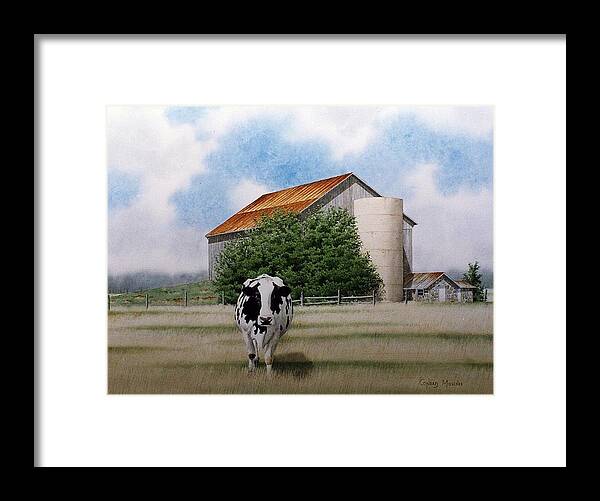 Rural Framed Print featuring the painting Big Berta by Conrad Mieschke