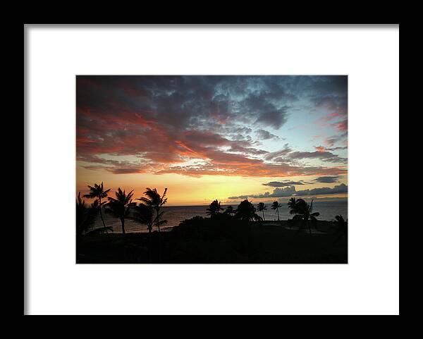 Sunset Framed Print featuring the photograph Big Island Sunset #2 by Anthony Jones