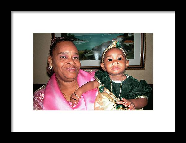 Mother Framed Print featuring the photograph Big Mama and baby in Nassau by Carl Purcell