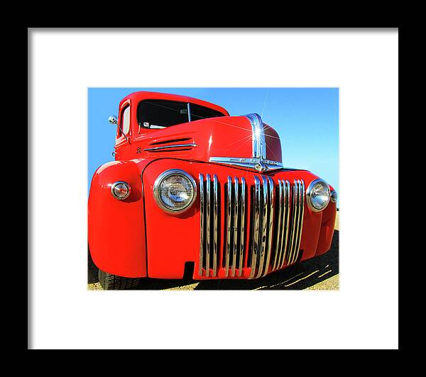 Ford Framed Print featuring the digital art Big Red by Gary Baird