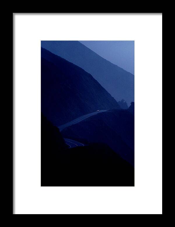Big Sur Framed Print featuring the photograph Big Sur Road by Val Jolley