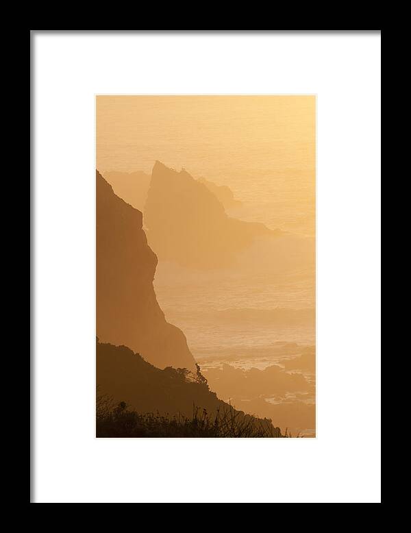 Water Framed Print featuring the photograph Big Sur sunset by Brian Green