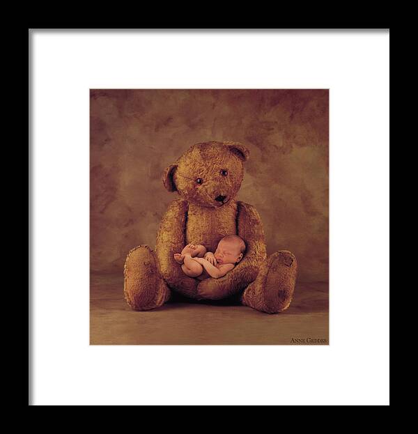 Teddy Bear Framed Print featuring the photograph Big Ted by Anne Geddes