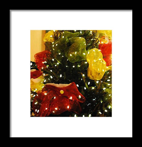 Bows Framed Print featuring the photograph Big Tree Bows by Jacqueline M Lewis