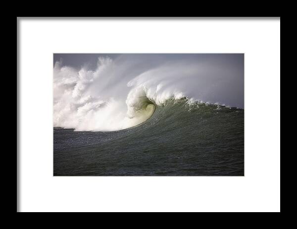 Waves Framed Print featuring the photograph Big Waves #3 by Mark Alder