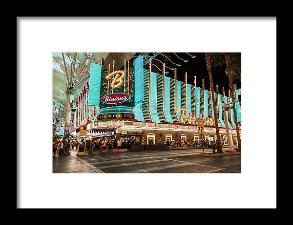 Las Vegas Framed Print featuring the photograph Binions Horseshoe Las Vagas by John McGraw