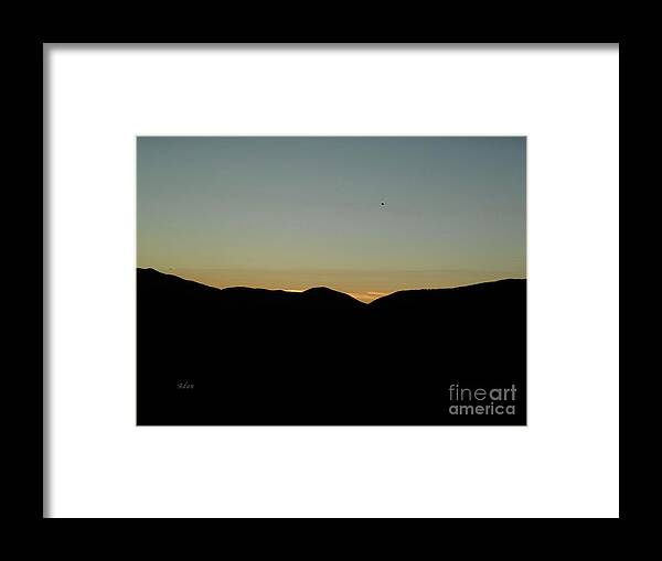 Trapp Family Lodge Framed Print featuring the photograph Bird at Sunset by Felipe Adan Lerma