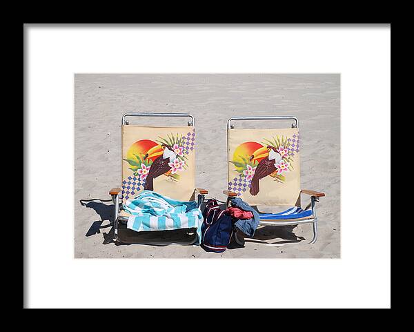 Chairs Framed Print featuring the photograph Bird Chairs by Rob Hans