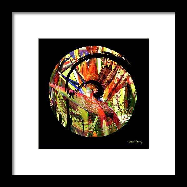 Abstract Framed Print featuring the digital art Bird of Paradise Lost by Barbara Berney
