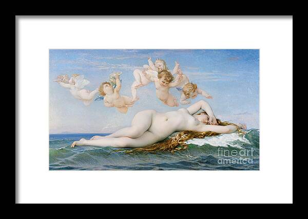 Venus Framed Print featuring the painting Birth of Venus by Alexandre Cabanel