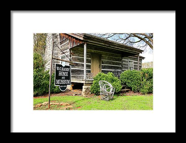 Log Cabin Framed Print featuring the photograph Birthplace of WC Handy by Chris Smith