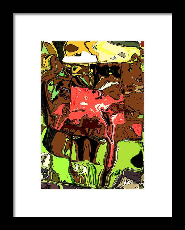 Fruit Framed Print featuring the painting Bite of the Apple by Mindy Newman