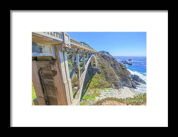 California Framed Print featuring the photograph Bixby Bridge in Big Sur by Benny Marty