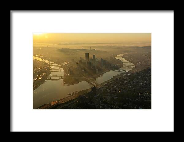 Pittsburgh Framed Print featuring the photograph Black and Gold by Amanda Jones