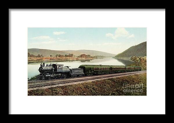 1898 Framed Print featuring the photograph Black Diamond Express, 1898. by Granger