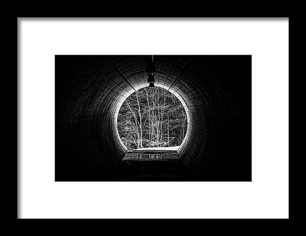 Abstract Framed Print featuring the photograph Black Hole by Jakub Sisak