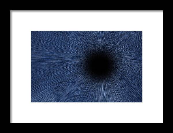 Stars Framed Print featuring the digital art Black Hole by Pelo Blanco Photo