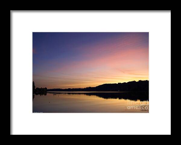 Black Lake Framed Print featuring the photograph Black Lake by Larry Keahey