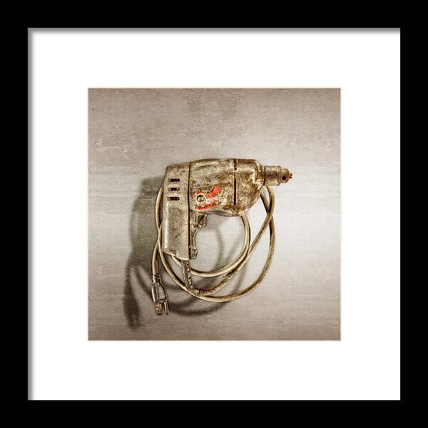 Antique Framed Print featuring the photograph Black n Decker Drill Motor by YoPedro