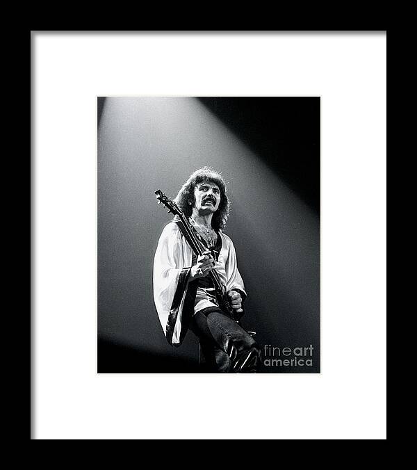 Black Sabbath Framed Print featuring the photograph Black Sabbath 1978 Tony Iommi by Chris Walter