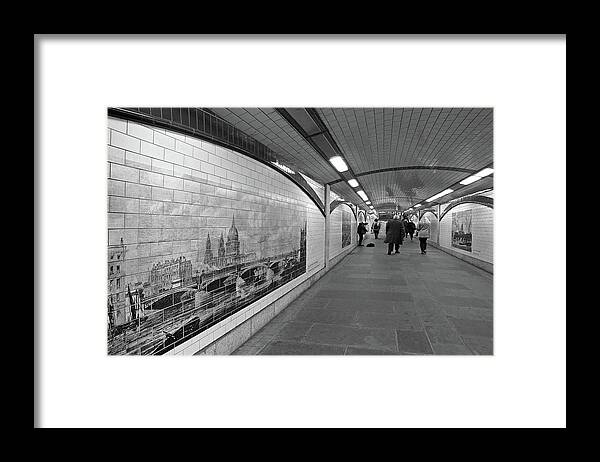 London Framed Print featuring the photograph Blackfriars Bridge Underpass on The South Bank London by Gill Billington