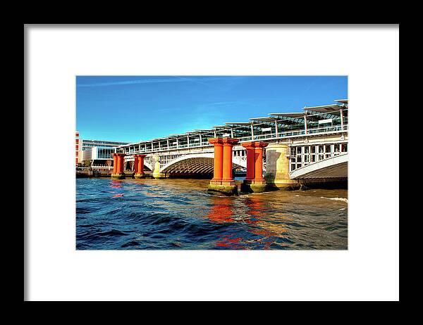 Bridges Framed Print featuring the photograph Blackfriars Railway Bridge by Greg Fortier