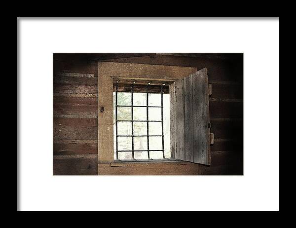 Primitive Photograph Framed Print featuring the photograph Blacksmith's View by Kim Henderson