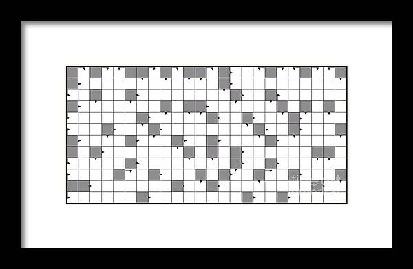 Blank Crossword Puzzle Horizontal Format Framed Print by Peter