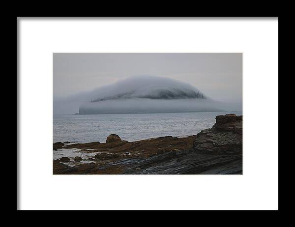 Harbor Framed Print featuring the photograph Blanket Of Fog by Living Color Photography Lorraine Lynch