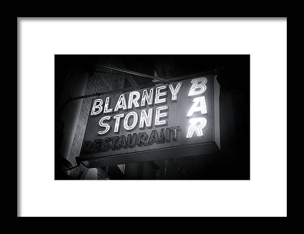 Blarney Stone Framed Print featuring the photograph Blarney Stone NYC by Mark Andrew Thomas
