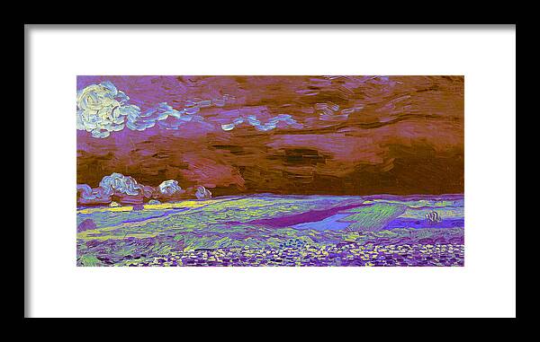 Post Modern Framed Print featuring the digital art Blend 18 van Gogh by David Bridburg