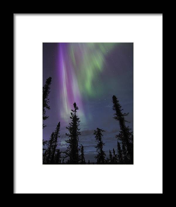 Aurora Borealis Framed Print featuring the photograph Blended with Green by Ian Johnson