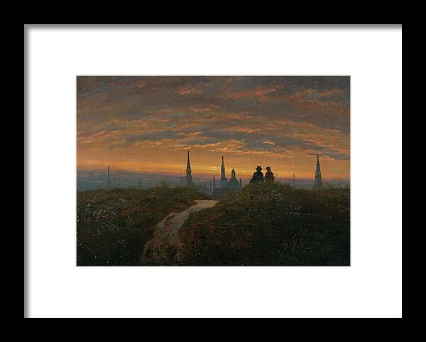 Print auf Dresden Fine Blick - Sonnenuntergang Celestial Framed bei by America Images Art
