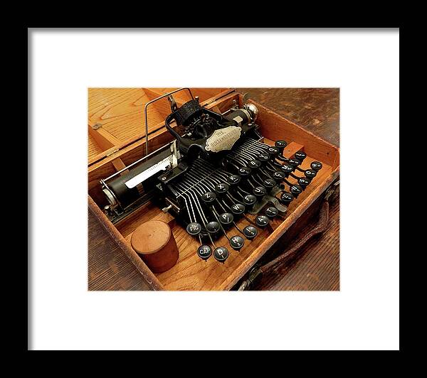 Typewriters Framed Print featuring the photograph Blickensderfer No. 5 by Linda Stern