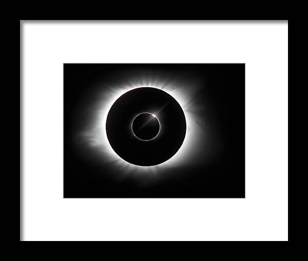 Total Solar Eclipse Framed Print featuring the photograph Blinkless by Art Cole