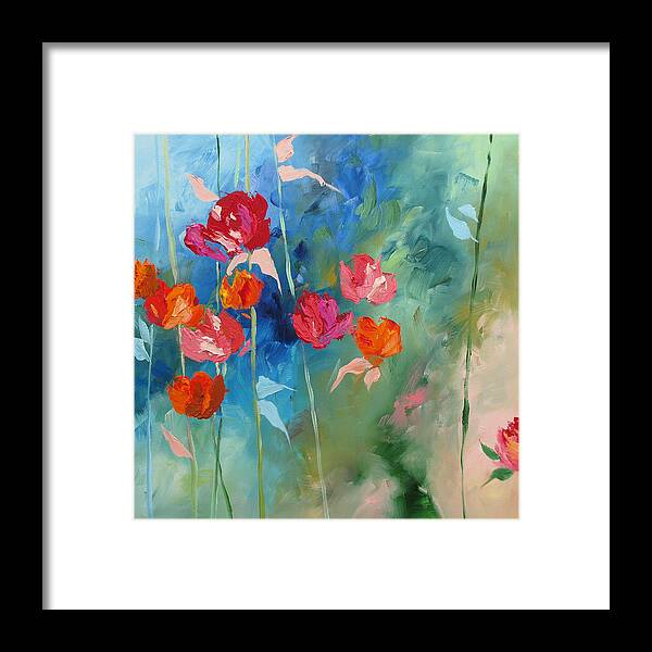 Art Framed Print featuring the painting Bliss by Linda Monfort