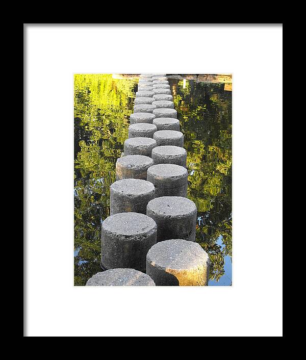 Zen Framed Print featuring the photograph Blissful Path of Tranquility by Michael Oceanofwisdom Bidwell