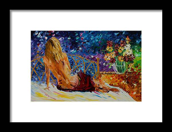 Women Framed Print featuring the painting Blonde Beauty by Kevin Brown