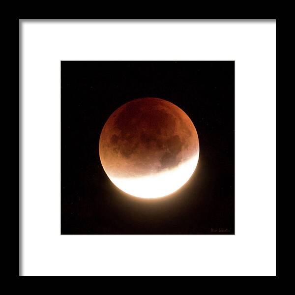 Super Framed Print featuring the photograph Blood Moon Eclipse by Wim Lanclus