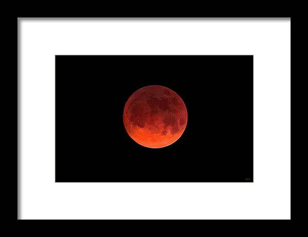 Blood Moon Framed Print featuring the photograph Blood Moon by Greg Norrell