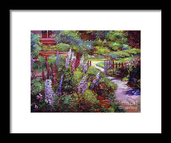 Gardens Framed Print featuring the painting Blooming Splendor by David Lloyd Glover