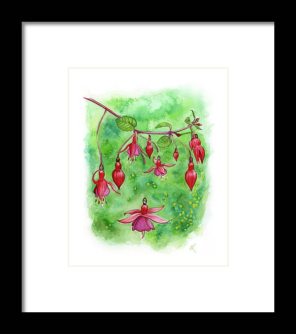 Tree Framed Print featuring the painting Blossom Fairies by Norman Klein