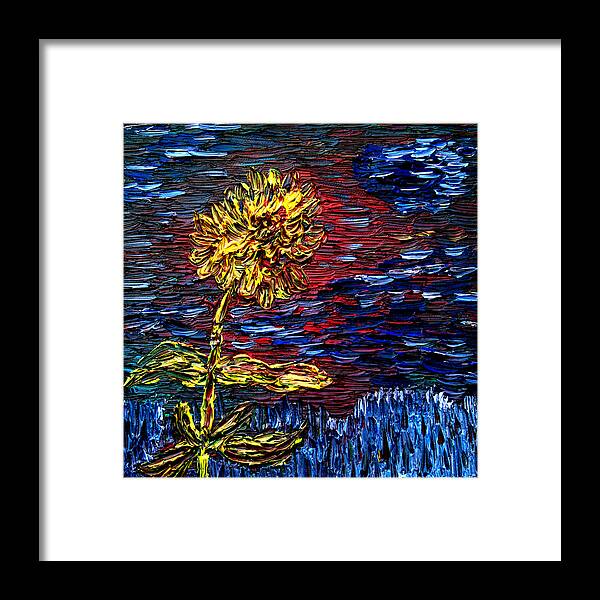 Vadim Framed Print featuring the painting Blossoming Soul by Vadim Levin