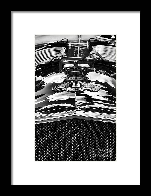 Blower Bentley Framed Print featuring the photograph Blower Bentley Monochrome by Tim Gainey