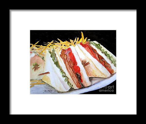 Food Framed Print featuring the photograph BLT Sandwich by Carol Grimes