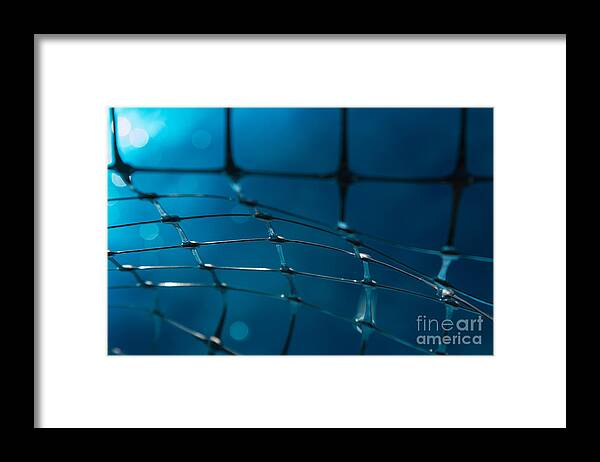 Abstracts Framed Print featuring the photograph Blue and Black by Marilyn Cornwell