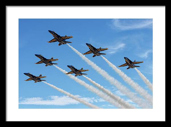 2017 Framed Print featuring the photograph Blue Angels Delta by Jay Beckman